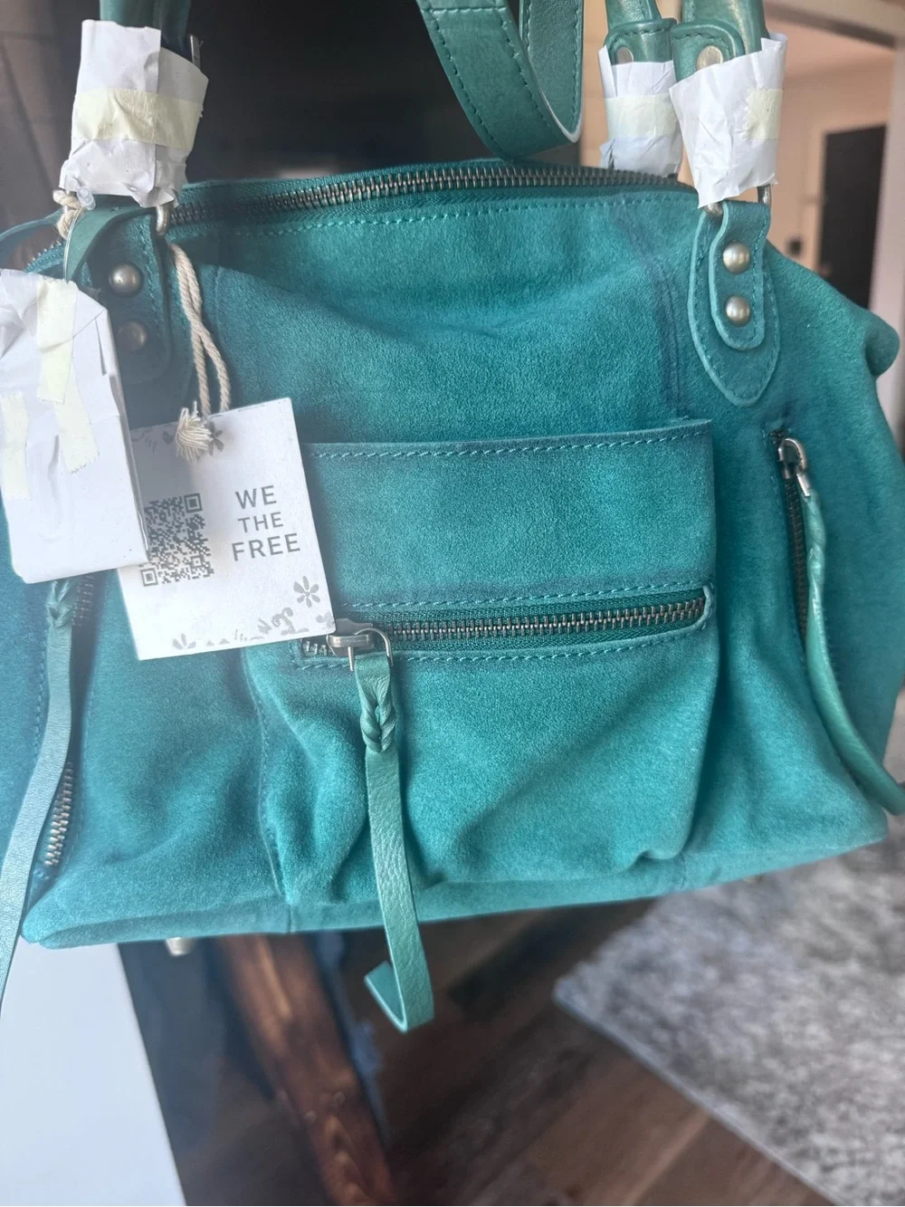 NEW Free People Baby Emerson - Forest Dew Suede